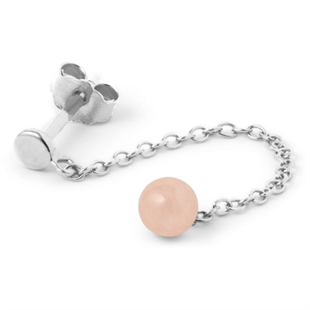 LULU Copenhagen stone chain rosa i forgyldt LULU1398